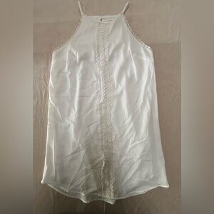 Monteau White Lace Spaghetti Strap Mini Dress Size XS